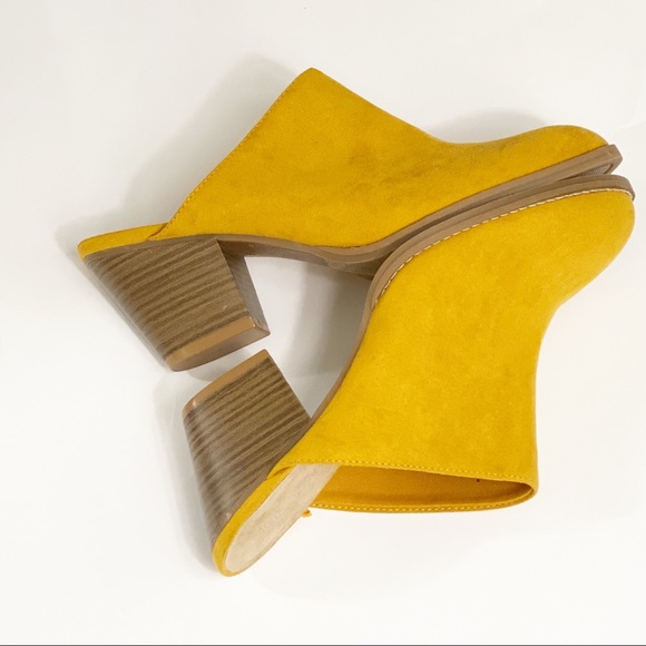 Old Navy Shoes - Old Navy yellow mules